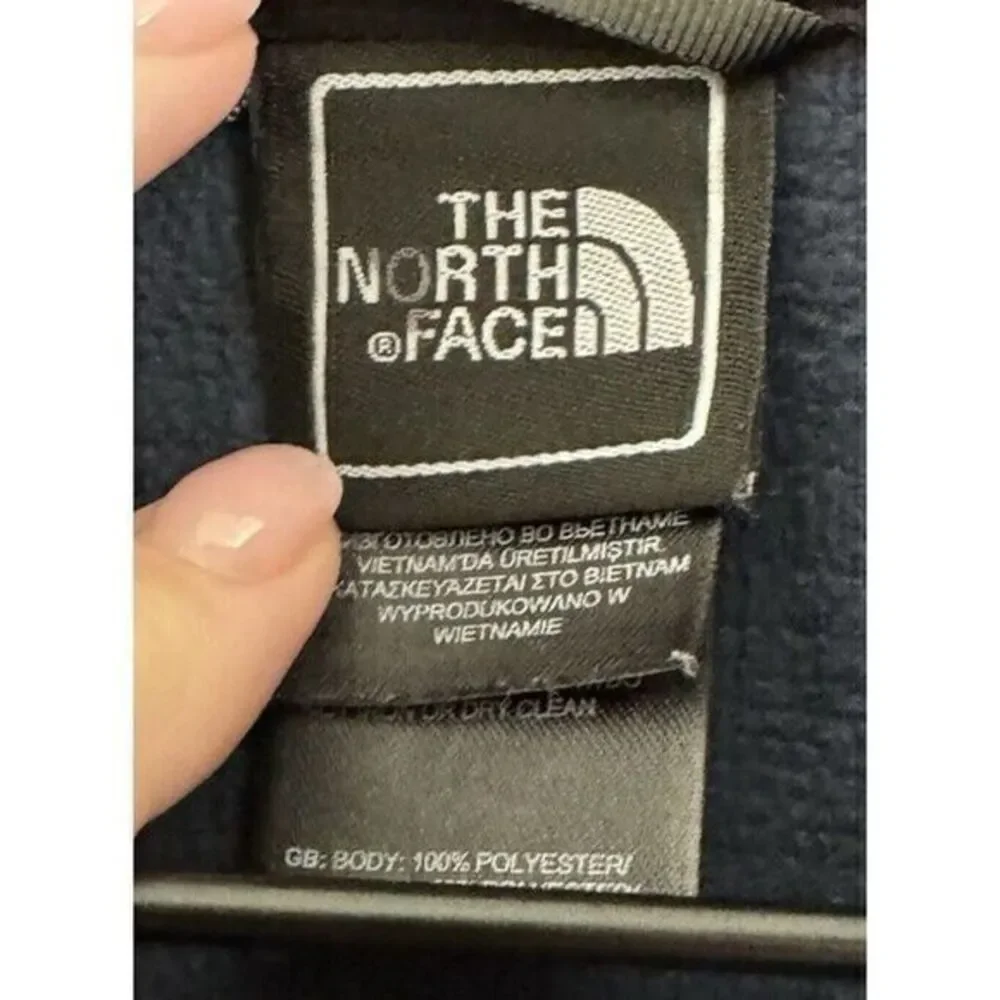 The North Face Quarter Zip Fleece‎ Pullover Men's Small Blue Colorblock Sweater